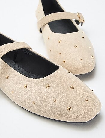 Ballerines plates en simili