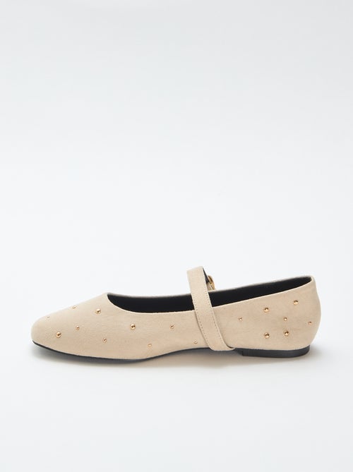 Ballerines plates en simili - Kiabi