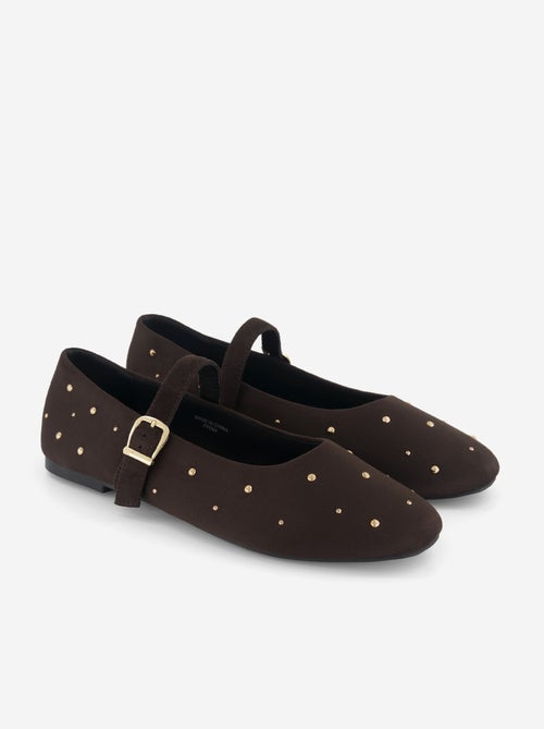 Ballerines plates en simili - Kiabi