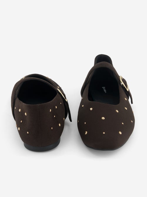 Ballerines plates en simili - Kiabi