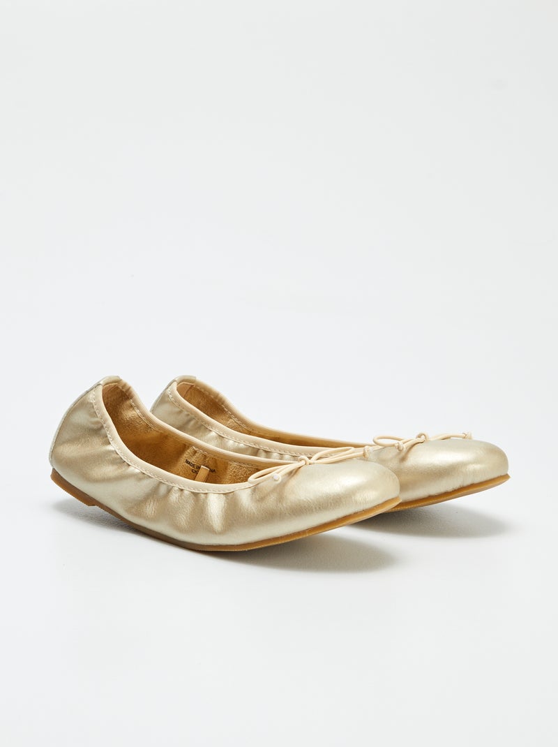 Ballerines plates Jaune - Kiabi