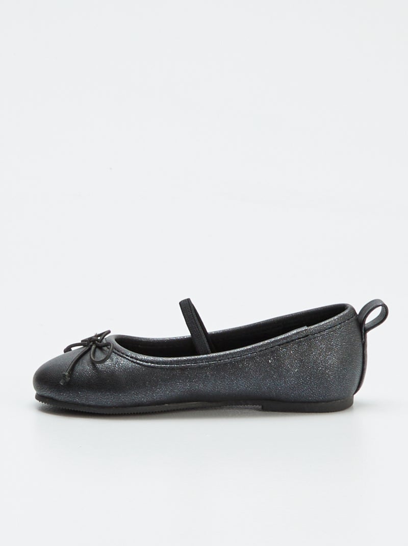 Ballerines plates Noir - Kiabi