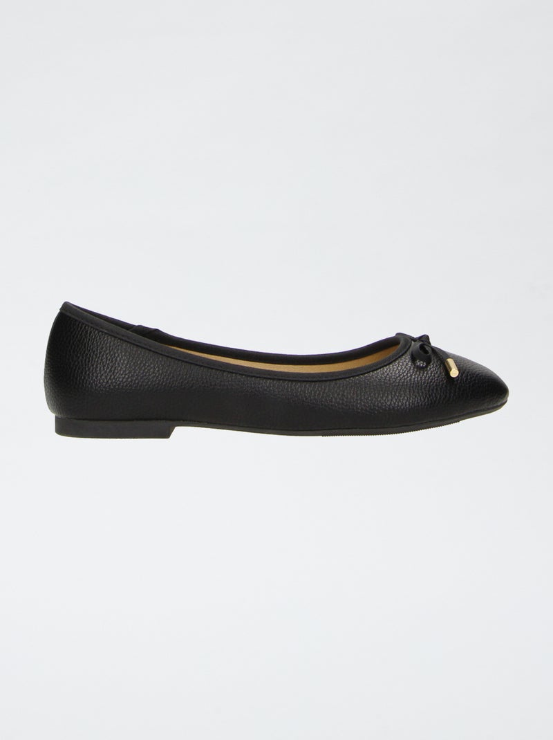 Ballerines plates Noir - Kiabi