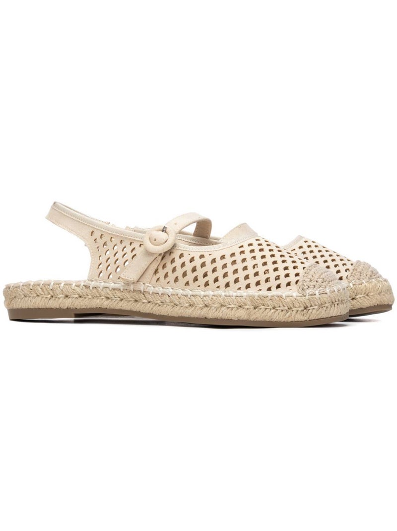 Ballerines plates pour femme ajourées Beige - Kiabi