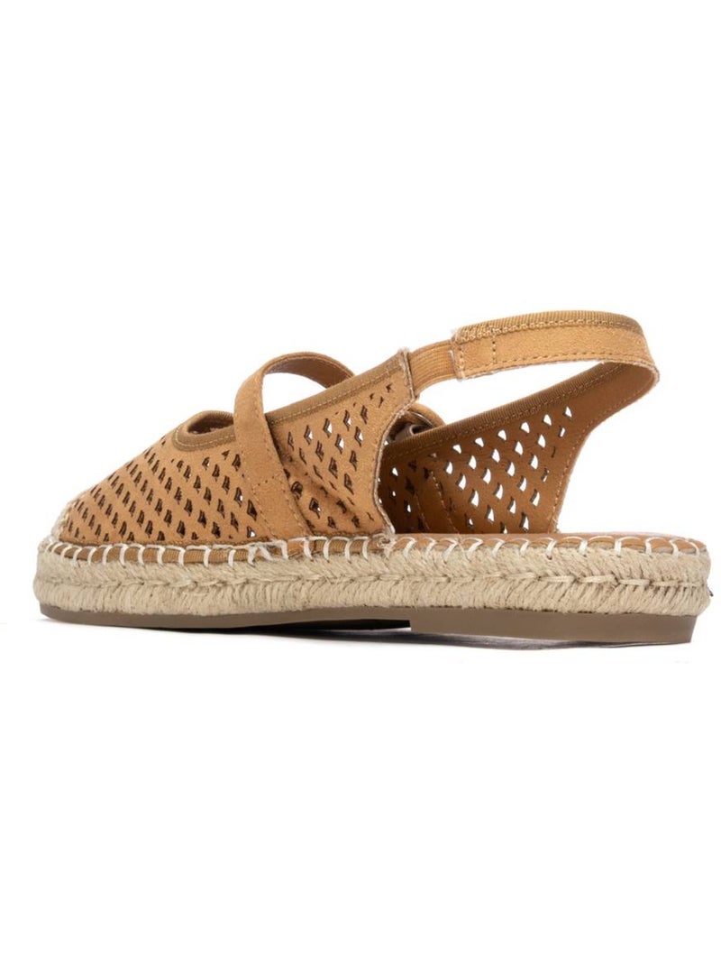 Ballerines plates pour femme ajourées Camel - Kiabi