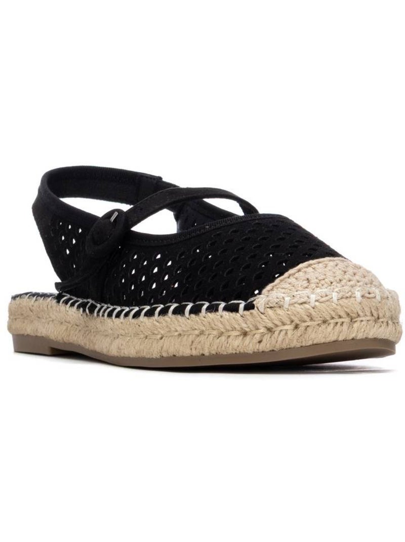 Ballerines plates pour femme ajourées Noir - Kiabi