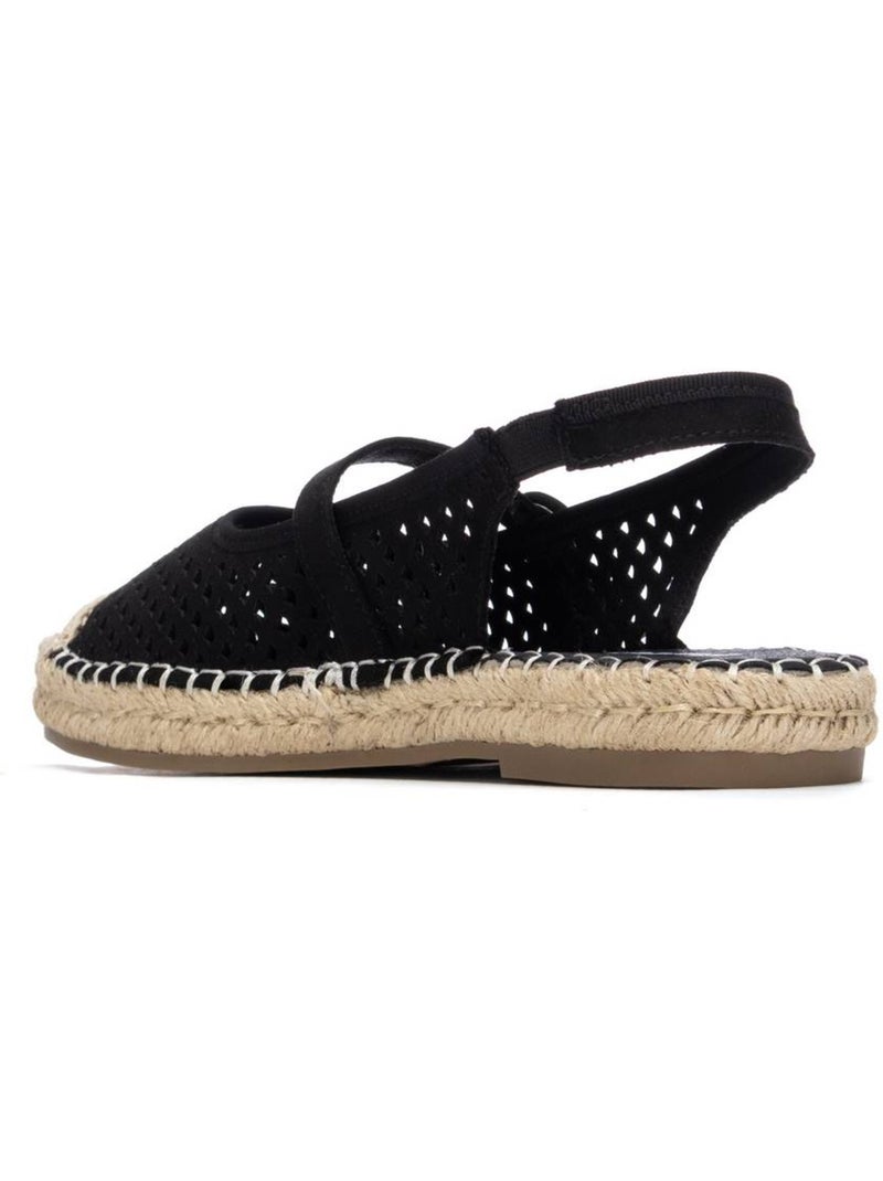 Ballerines plates pour femme ajourées Noir - Kiabi