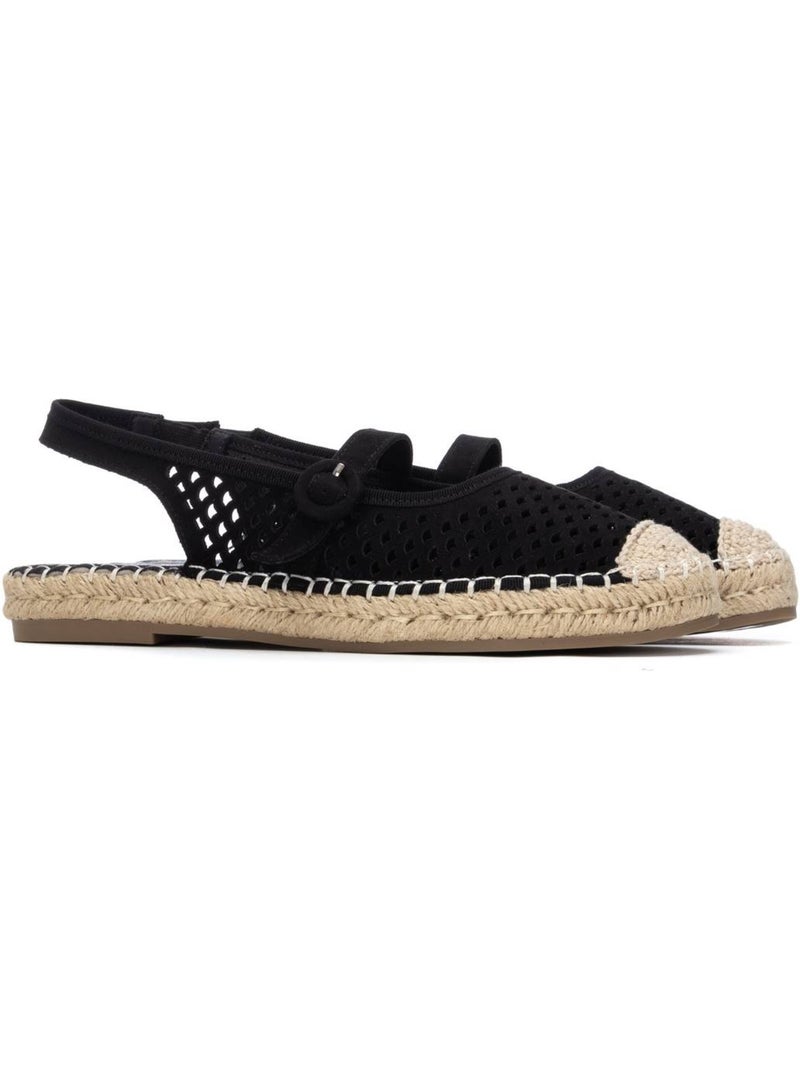 Ballerines plates pour femme ajourées Noir - Kiabi