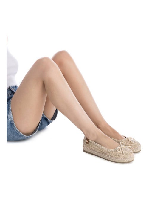 Ballerines plates pour femme avec semelle en jute - Kiabi