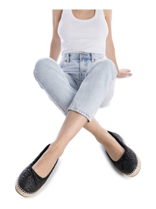 Ballerines plates pour femme avec semelle en jute - Kiabi