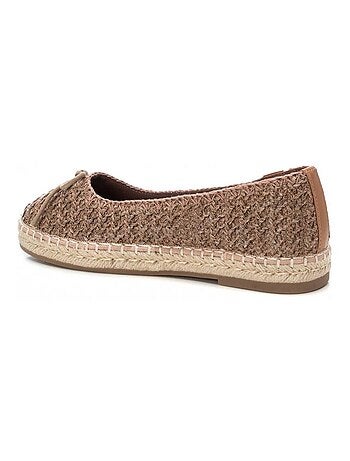 Ballerines plates pour femme avec semelle en jute