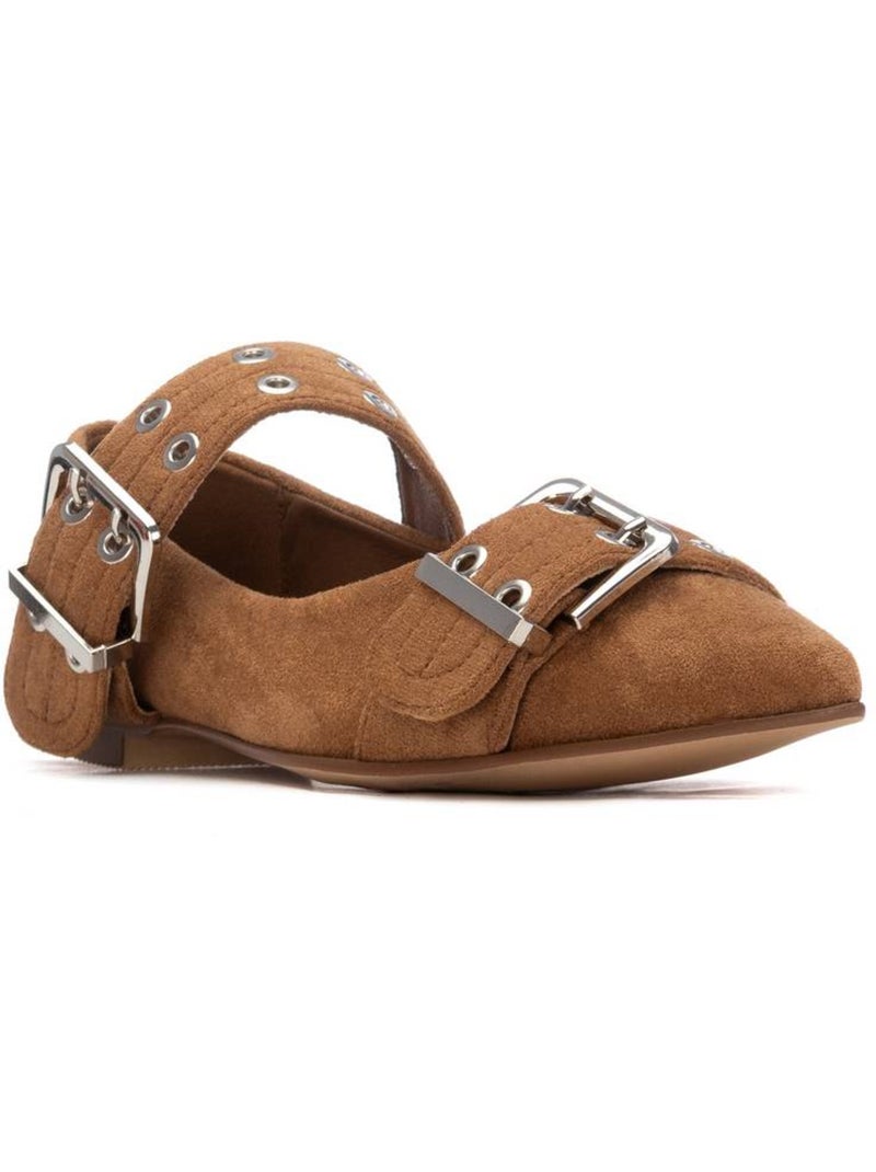 Ballerines plates pour femme Camel - Kiabi