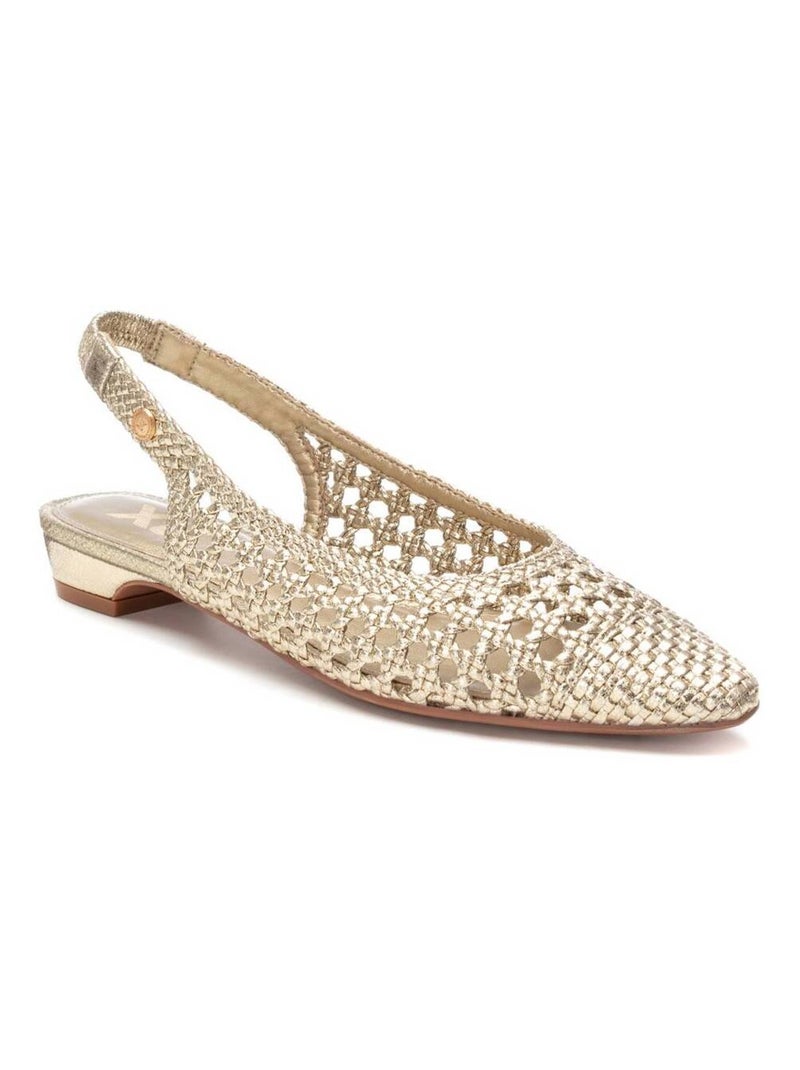 Ballerines plates pour femme Doré/or - Kiabi