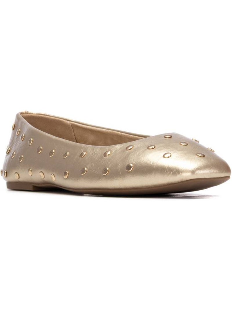 Ballerines plates pour femme Doré/or - Kiabi