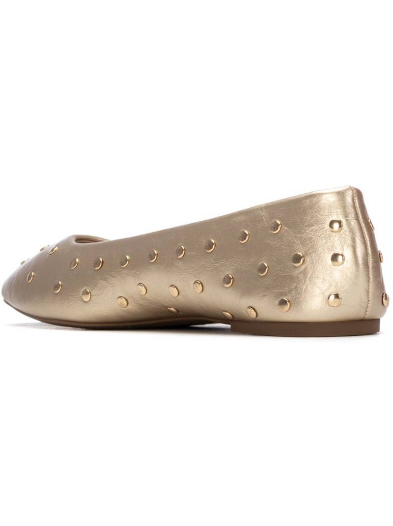 Ballerines plates pour femme Doré/or - Kiabi