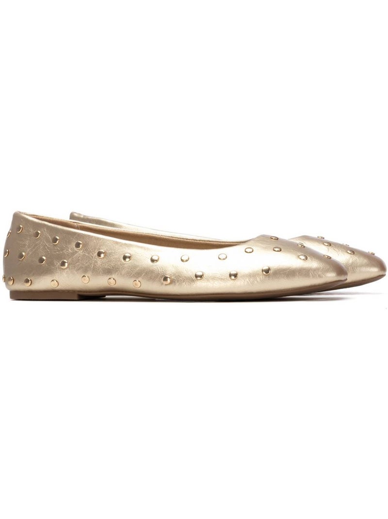 Ballerines plates pour femme Doré/or - Kiabi