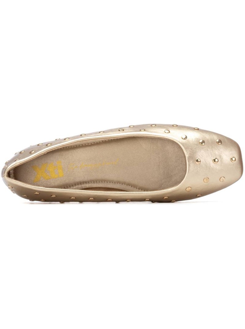Ballerines plates pour femme Doré/or - Kiabi