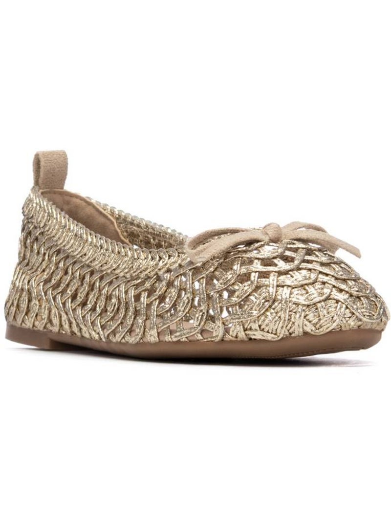 Ballerines plates pour femme Doré/or - Kiabi