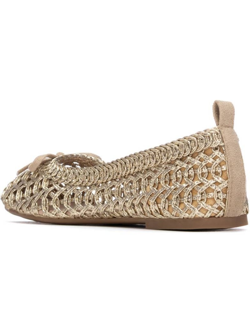 Ballerines plates pour femme Doré/or - Kiabi