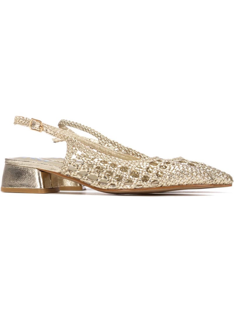 Ballerines plates pour femme Doré/or - Kiabi