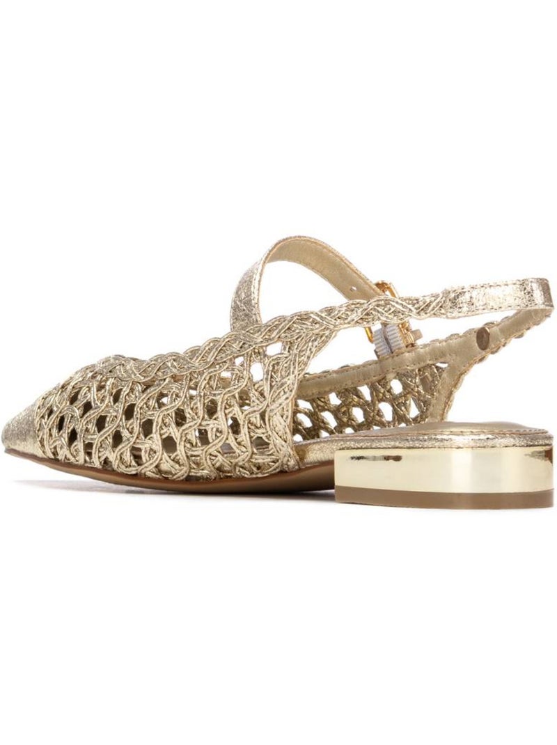 Ballerines plates pour femme Doré/or - Kiabi