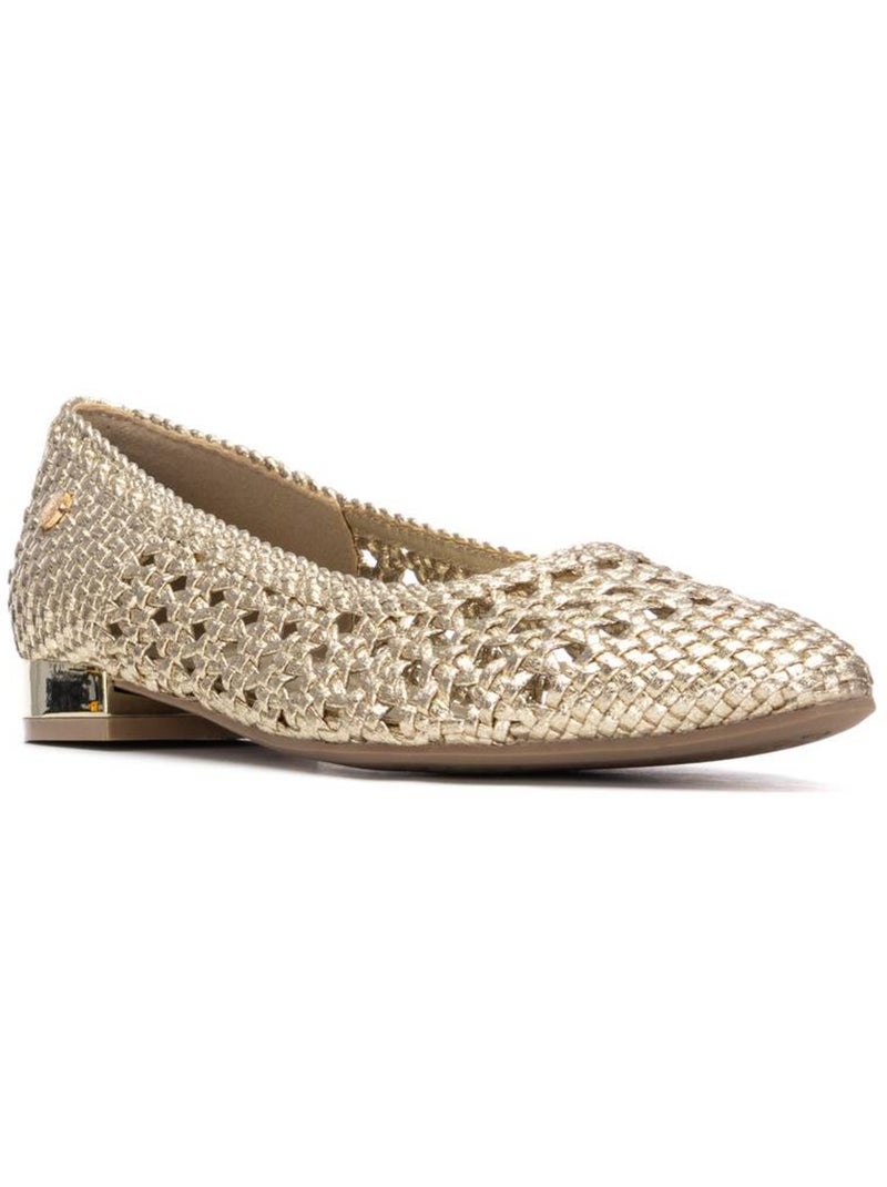 Ballerines plates pour femme Doré/or - Kiabi