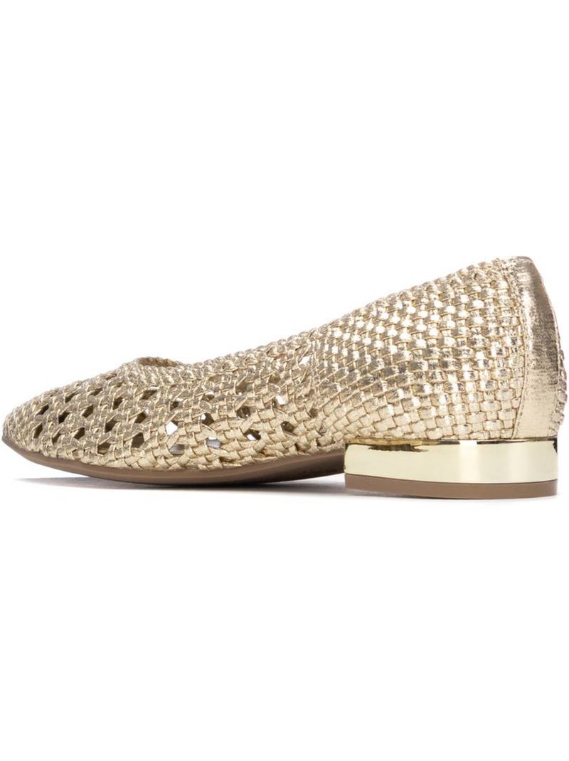 Ballerines plates pour femme Doré/or - Kiabi
