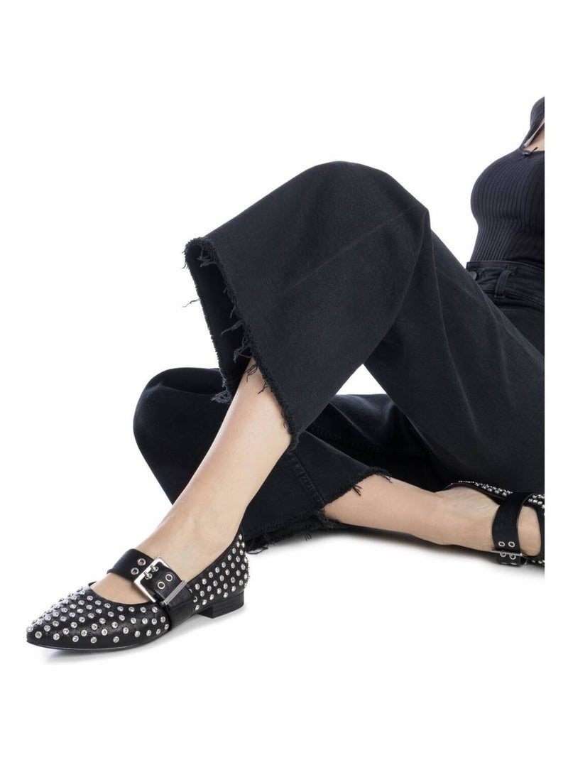 Ballerines plates pour femme Noir - Kiabi