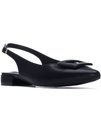 Ballerines plates pour femme ouvertes à l’arrière