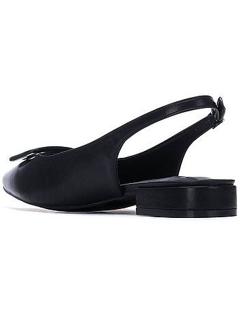 Ballerines plates pour femme ouvertes à l’arrière