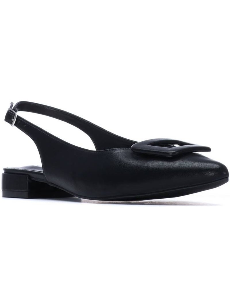 Ballerines plates pour femme ouvertes à l’arrière Noir - Kiabi