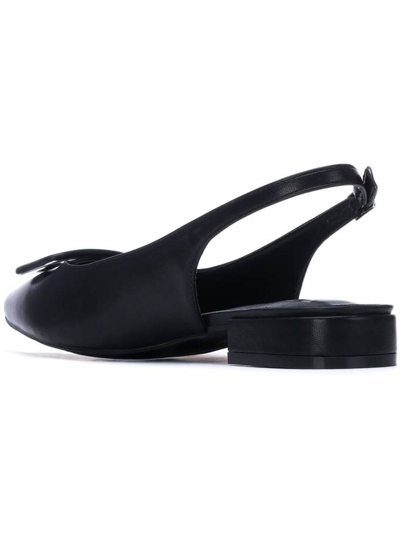 Ballerines plates pour femme ouvertes à l’arrière Noir - Kiabi