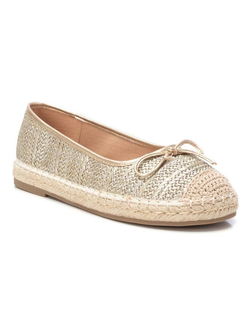 Ballerines pour femme avec semelle en jute Doré/or - Kiabi