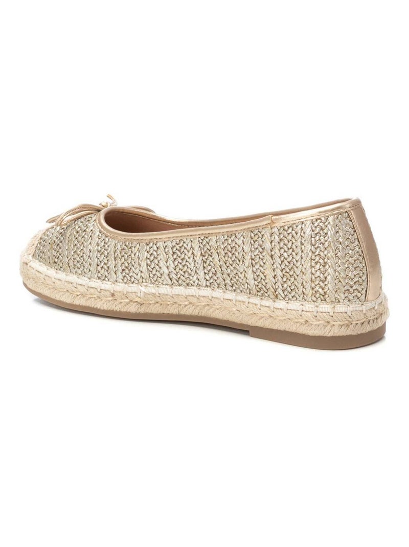 Ballerines pour femme avec semelle en jute Doré/or - Kiabi