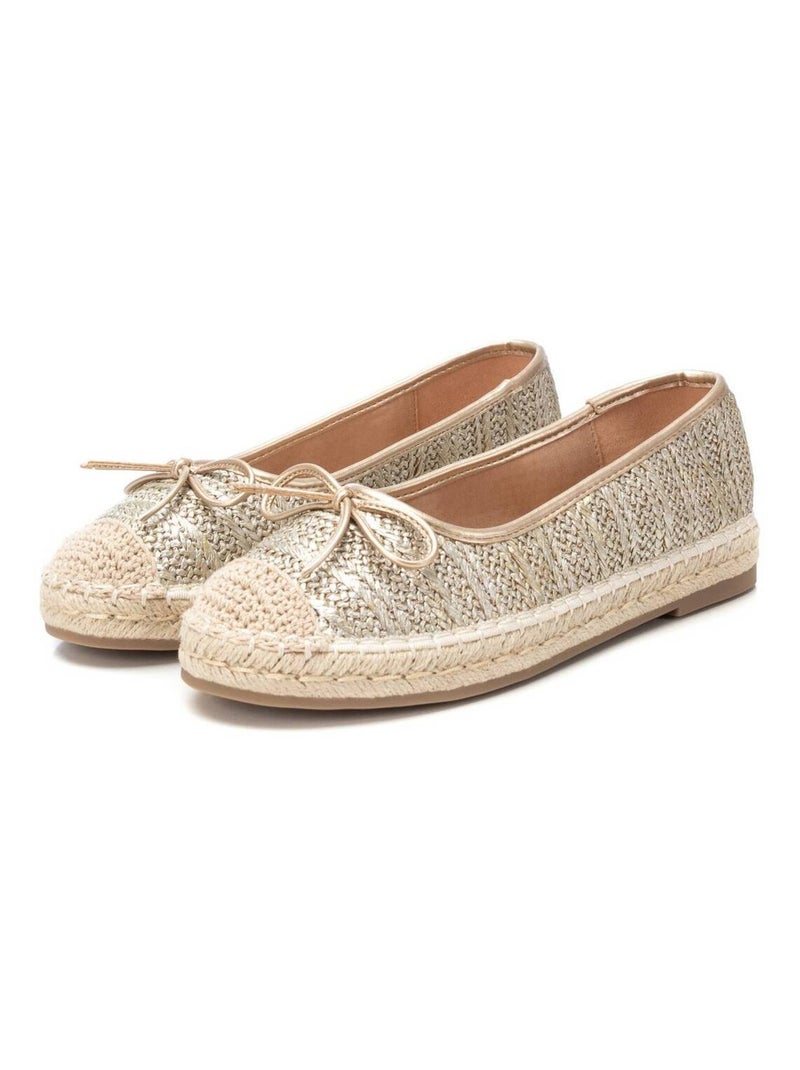 Ballerines pour femme avec semelle en jute Doré/or - Kiabi