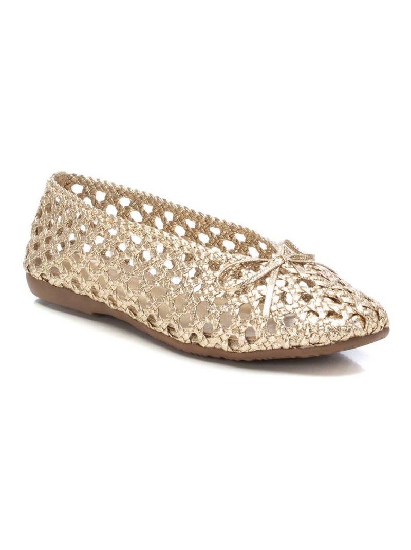 Ballerines pour femme en maille Doré/or - Kiabi