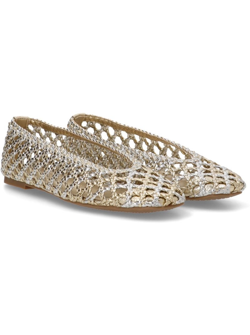 Ballerines pour femme en maille Gold - Kiabi