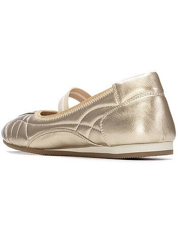 Ballerines pour femme métallisées