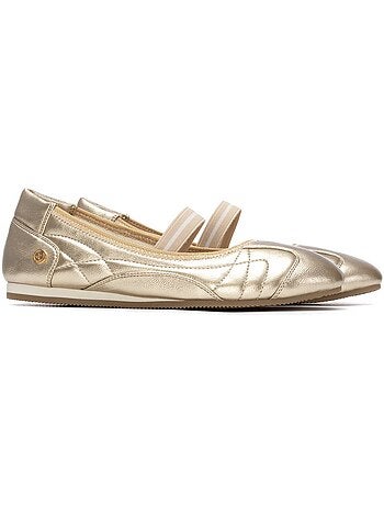 Ballerines pour femme métallisées