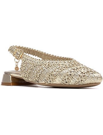 Ballerines pour femme métallisées