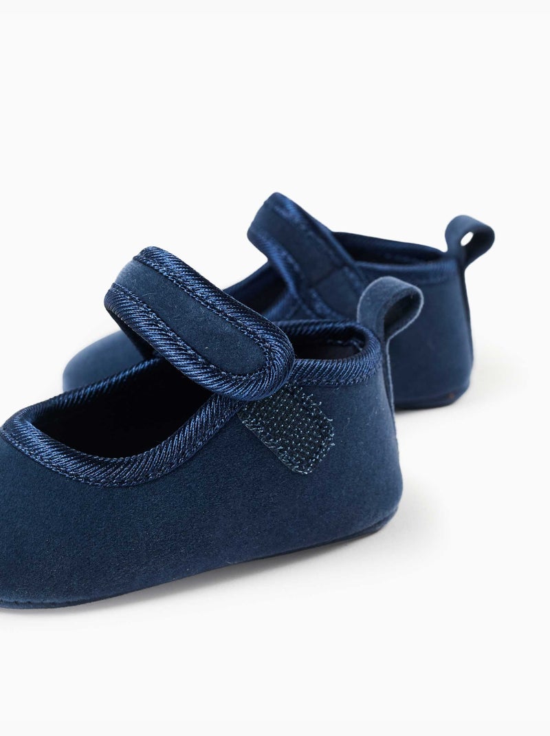 Ballerines pré-marche en velours Multicolore - Kiabi