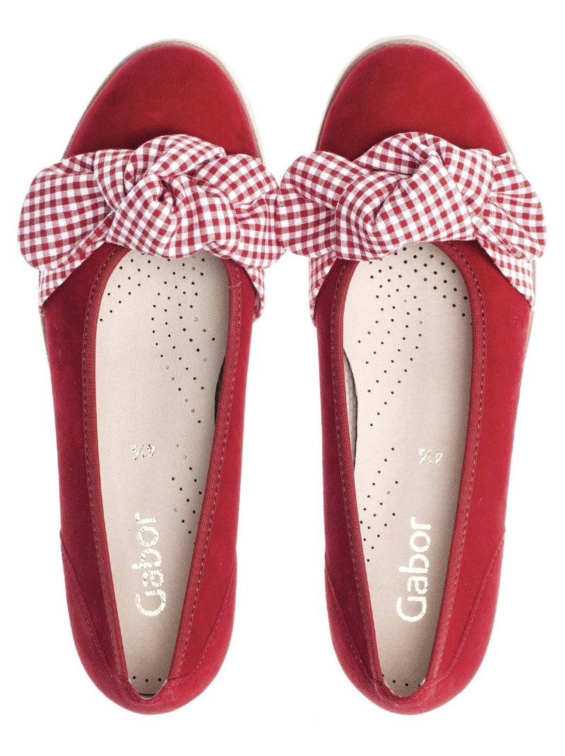 Ballerines rubis et  à enfiler Gabor Rouge - Kiabi