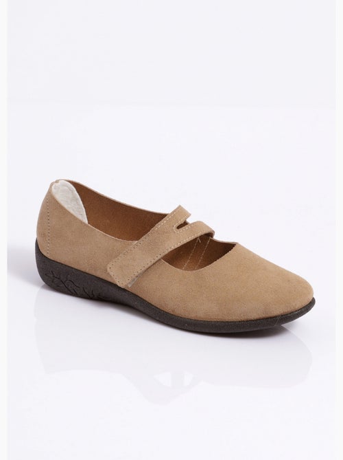 Ballerines scratchées cuir fabriquées en france - afibel - Kiabi Ballerines scratchées cuir fabriquées en france - afibel - Kiabi