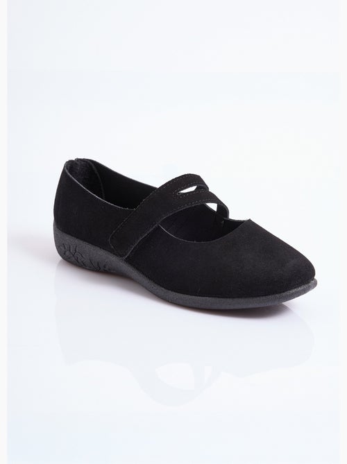 Ballerines scratchées cuir fabriquées en france - afibel - Kiabi