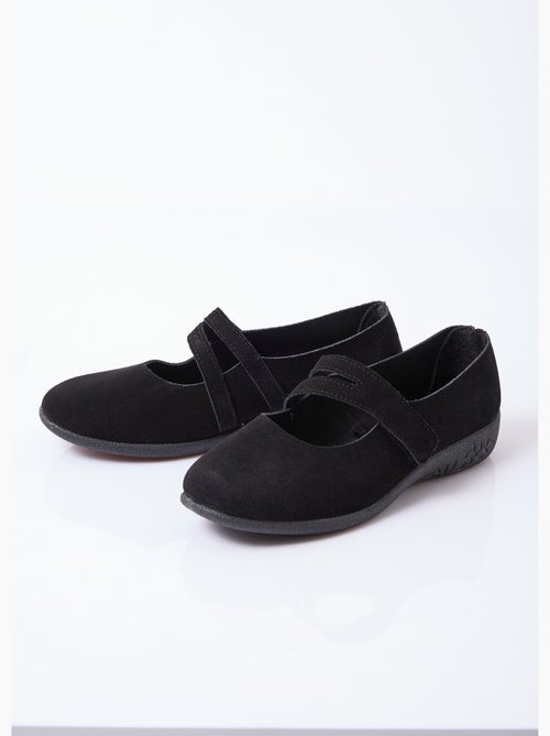 Ballerines scratchées cuir fabriquées en france - afibel - Kiabi
