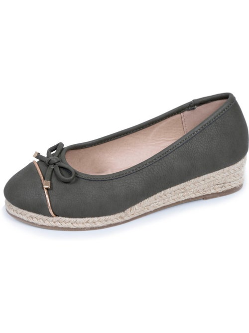 Ballerines semelle à mémoire de forme, talon 4 cm, très confortables  Isotoner - Kiabi