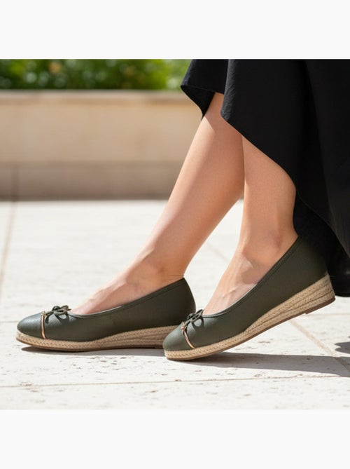 Ballerines semelle à mémoire de forme, talon 4 cm, très confortables  Isotoner - Kiabi