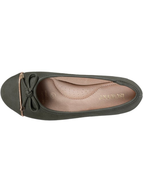 Ballerines semelle à mémoire de forme, talon 4 cm, très confortables  Isotoner - Kiabi