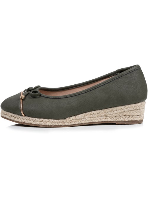 Ballerines semelle à mémoire de forme, talon 4 cm, très confortables  Isotoner - Kiabi