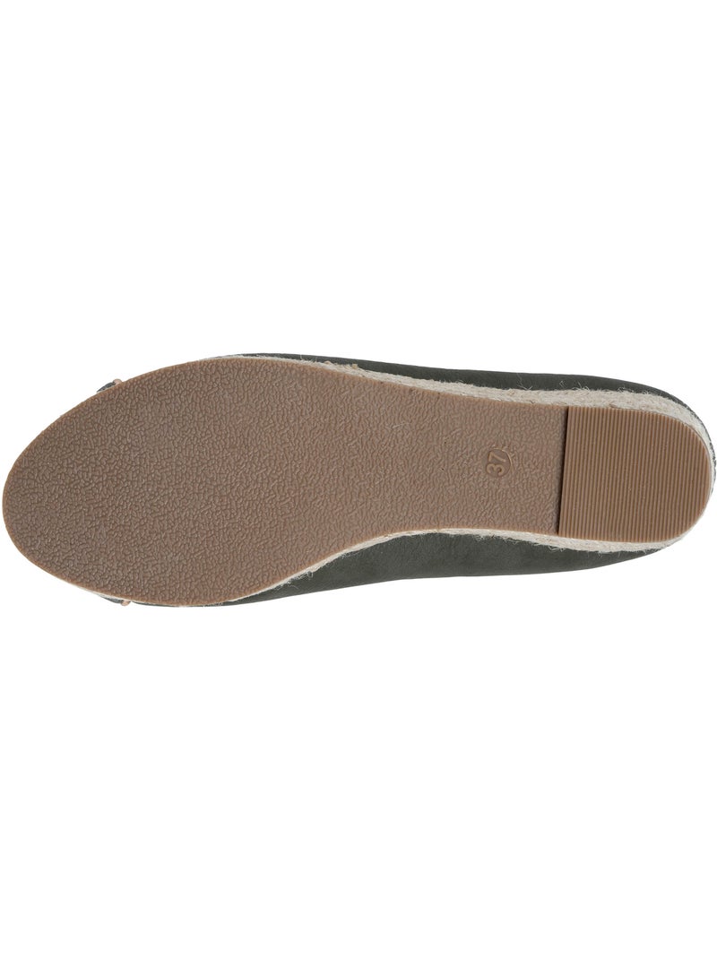Ballerines semelle à mémoire de forme, talon 4 cm, très confortables  Isotoner Kaki - Kiabi